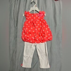 NWT Small wonders. Girls 2 piece set. Size 6/9M